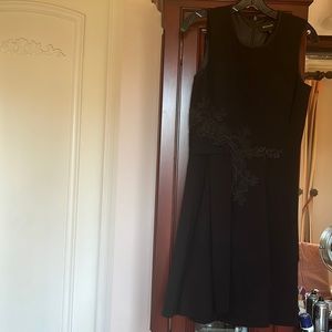 Black crepe dress